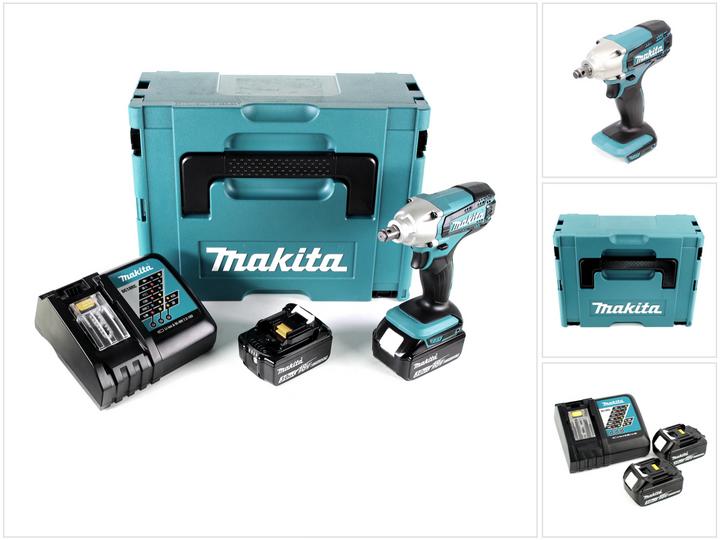 Immagine prodotto Makita DTW 190 RFJ 18V Avvitatore ad impulsi a batteria in valigetta Makpac + 2x Batterie BL 1830 3 (Batteria ricaricabile)