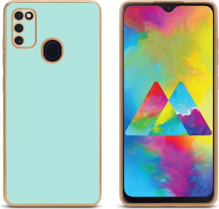 Productafbeelding Cadorabo Hoesje voor Samsung Galaxy M21 / M30s in TPU met camerabescherming LM130 Style (Samsung Galaxy M30, Samsung Galaxy M21)