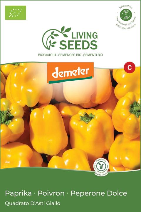 Image du produit Living Seeds Piment Quadrato D'asti Giallo (Graines de légumes)