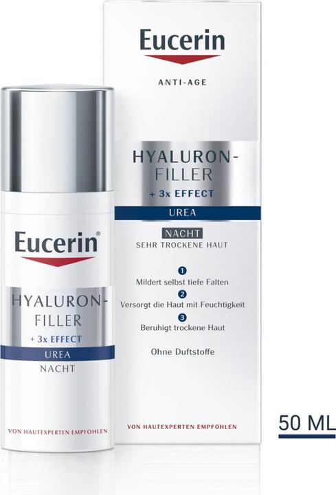 Actual product image Eucerin HYALURON-FILLER + 3x EFFECT 5% urea night care (50 ml, Night cream)