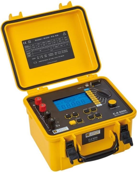 Image du produit Chauvin Arnoux CA6255 Ohmètre Calibré selon la norme (CAT III)