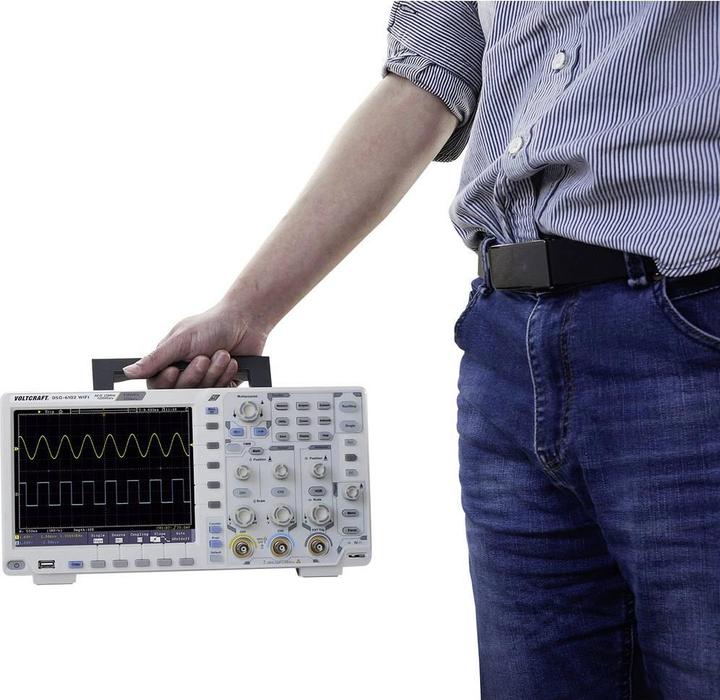 Actual product image Voltcraft Digital Oscilloscope DSO-6102WIFI 100 MHz (CAT II)