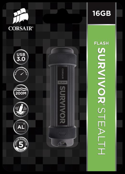 Produktbild Corsair Flash Survivor Stealth (128 GB, USB-A, USB 3.0)