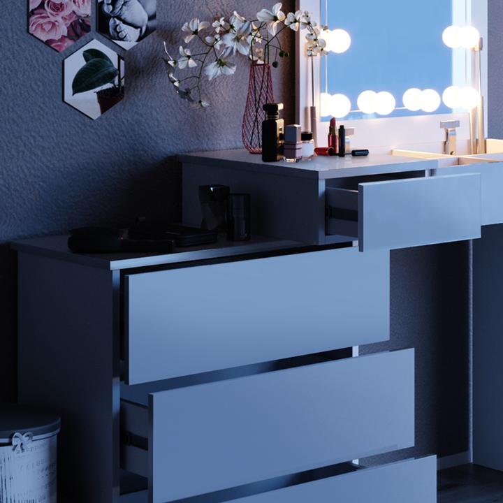 Actual product image Vicco Lotus with lighting (117 x 45 x 78 cm)