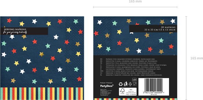Produktbild Partydeco Papierservietten (12 x, 33 x 33 cm)