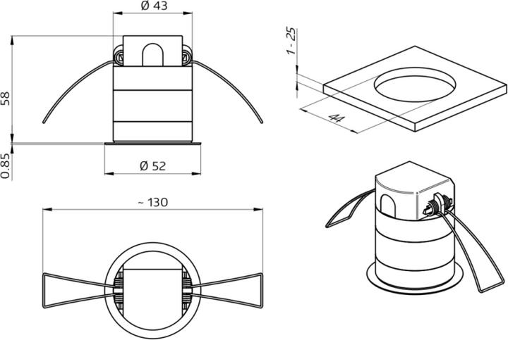 Image du produit BEG Détecteur de présence pour mur creux 92593 super plat PD11-S-FLAT-DE (7 m)