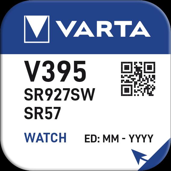 Actual product image Varta V395 / SR927SW - Uhrenbatterie (1 pcs., SR57, 38 mAh)