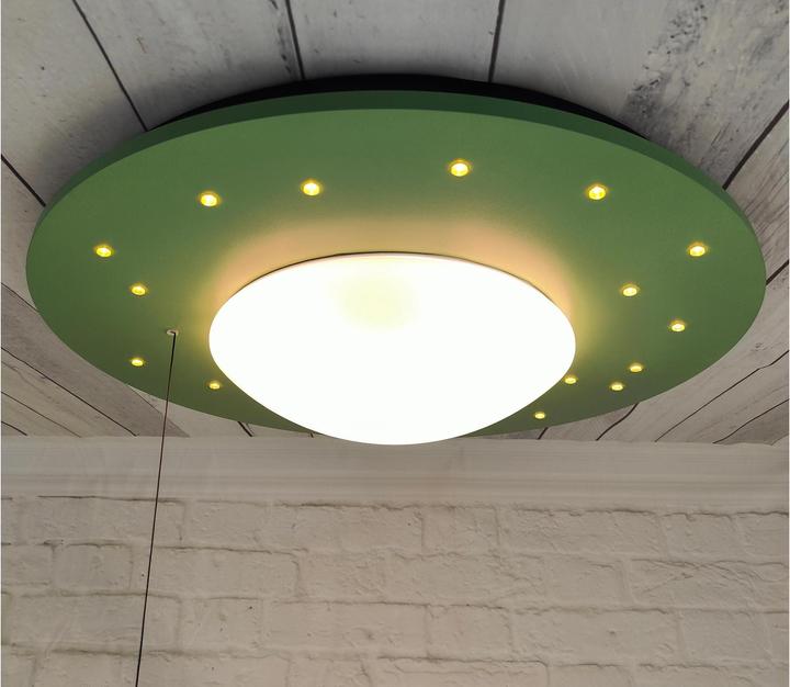 Produktbild Niermann Stand By Niermann Starlight LED Deckenleuchte E27 Salbeigrün Made in Germany (60 lm, E27)