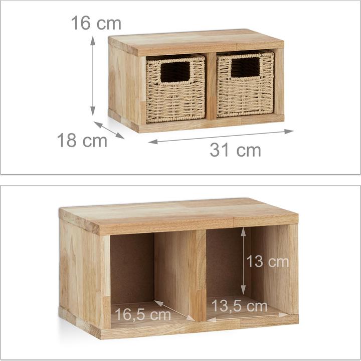 Image du produit Relaxdays Etagère murale (31 x 18 x 16 cm)