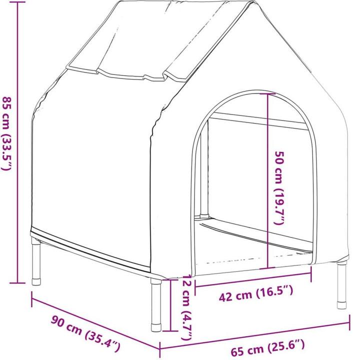 Produktbild VidaXL Kentigern (Hundehütte)