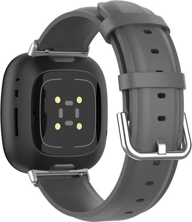 Image du produit Cover-Discount Fitbit Versa / Sense - bracelet en cuir gris (Similicuir)