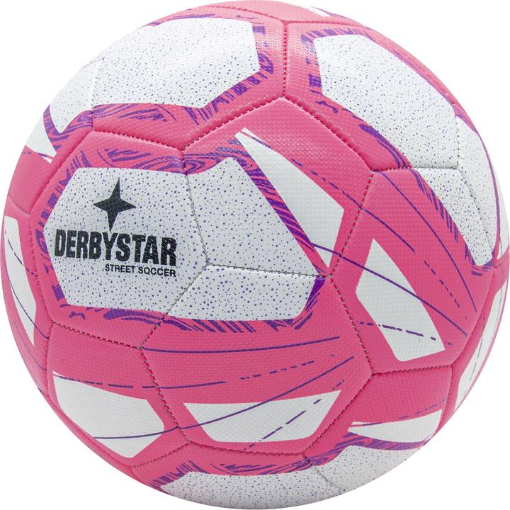 Actual product image Derbystar STREET SOCCER home match football size 5, WHITE/PINK