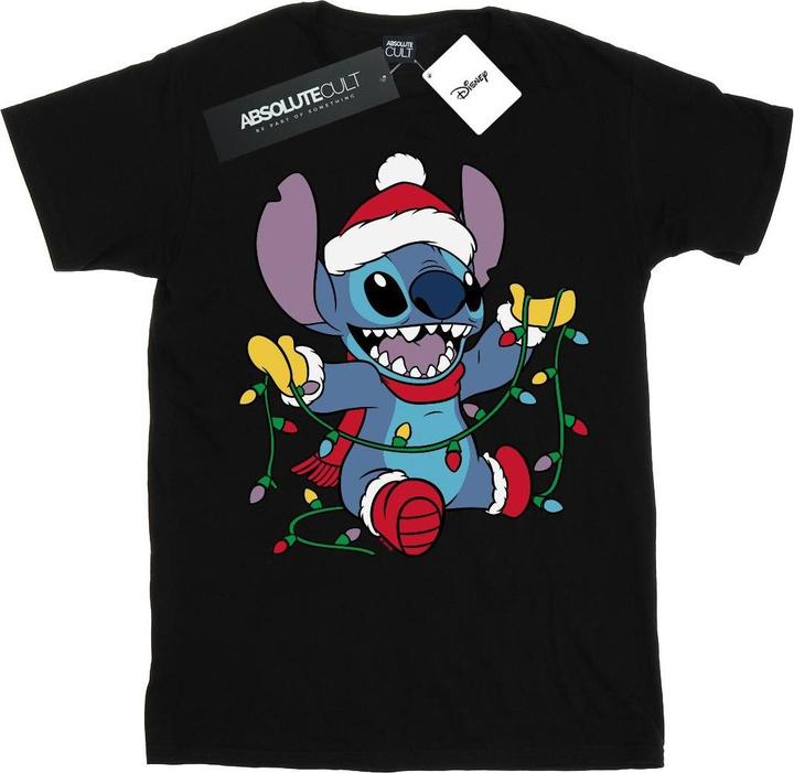 Image du produit Disney - T-shirt LILO AND STITCH CHRISTMAS LIGHTS - Fille (152, 158)