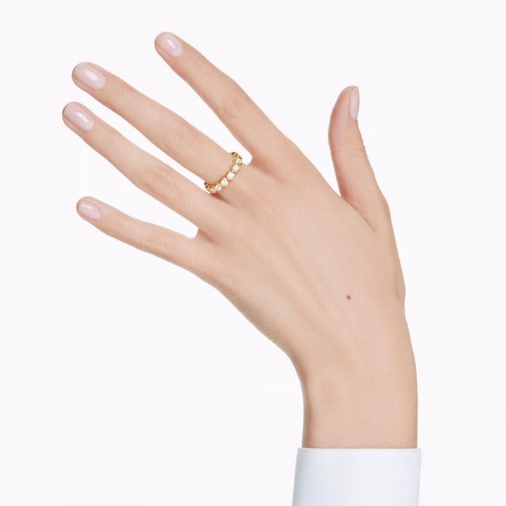 Immagine prodotto Swarovski Imber Ring Rundschliff Weiss Gold (55)