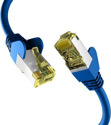 M-Cab CAT6A BLUE 0.50M PATCH CORD (S/FTP, CAT6a, 0.50 m)