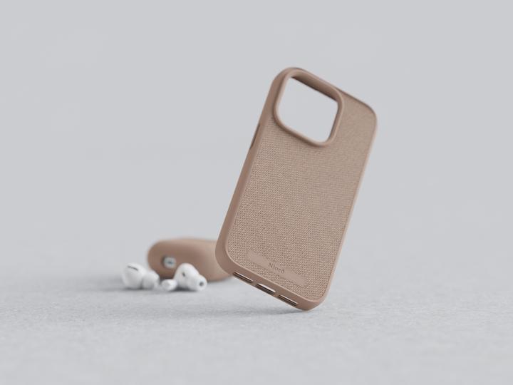 Immagine prodotto Njord Custodia MagSafe in tessuto con copertura rigida Rosa Sabbia (Apple iPhone 15 Pro Max)