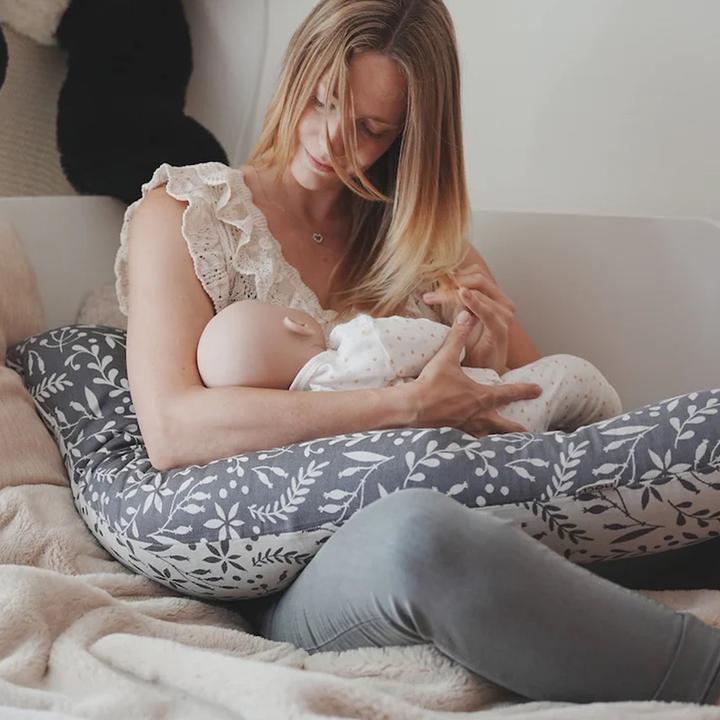 Image du produit Coussin d'allaitement et de sommeil Flora Cool Grey