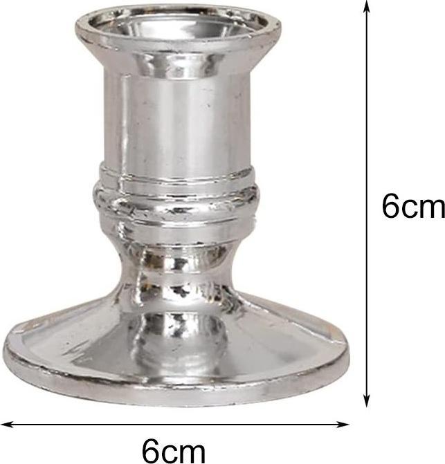Immagine prodotto Cbx Kerzenständer 3 Köpfe, Kerzenleuchter 3-armig, Kerzenhalter Silber