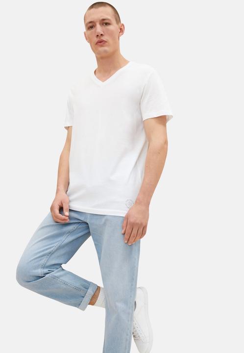 Produktbild Tom Tailor T-Shirt 2er Pack T-Shirts V-Neck Basic TT Tee (XL)