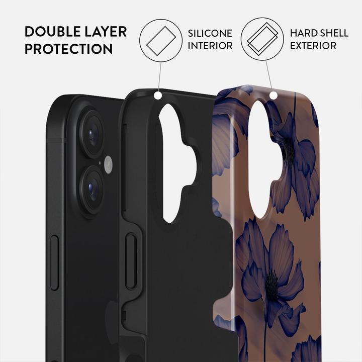 Actual product image Burga Velvet Night Tough Magsafe Case For iPhone 16 (Apple iPhone 16)