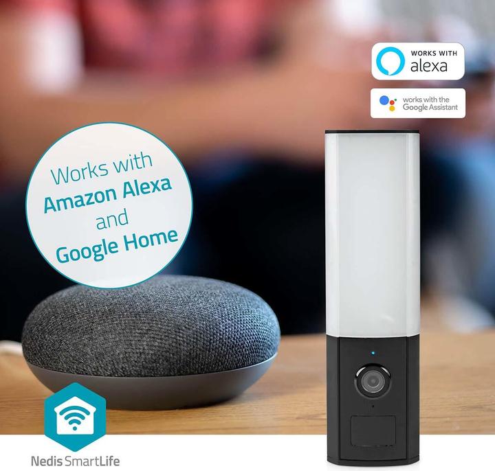 Immagine prodotto Nedis SmartLife Telecamera da esterno | Wi-Fi | Luce ambientale | Full HD 1080p | IP65 | Archiviazione (1920 x 1080 Pixels)