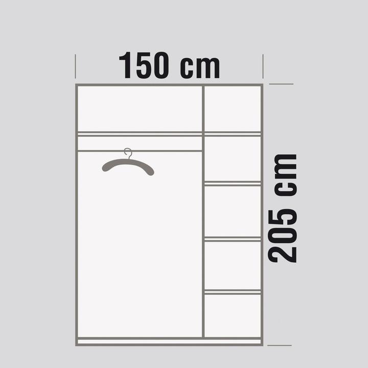Produktbild So'home Mayor (150 x 56.5 x 205 cm)
