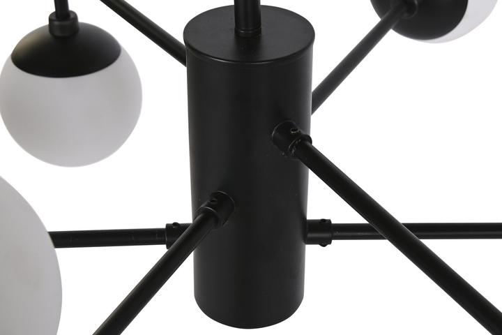 Produktbild DKD Home Decor Deckenlampe Kristall Schwarz (76.2 x 76.2 x 40.64 cm)