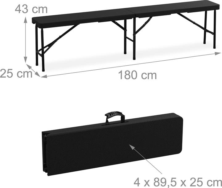 Actual product image Relaxdays 2x beer bench