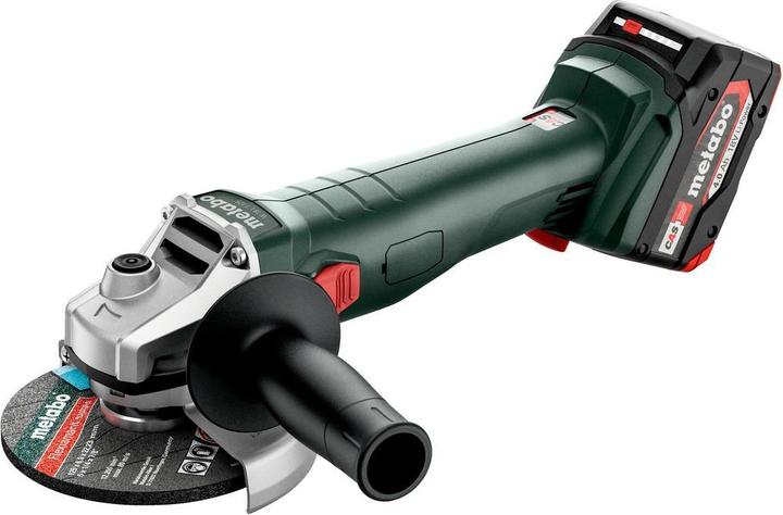 Protective cover - Support flange - Two-hole nut - Additional handle - Two-hole spanner - 2 LiPOWER battery packs (18 V/4.0 Ah) - ASC 55 "AIR COOLED" charger - metaBOX 165 L