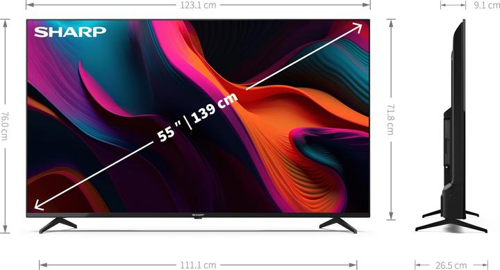 Produktbild Sharp 55GL4260E (55", LCD, 4K, 2023)