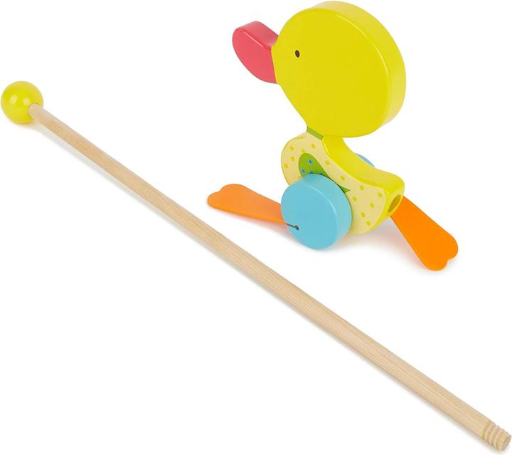 Image du produit Bieco Jouet à pousser Canard à dandiner, jaune