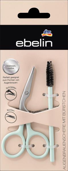 Produktbild dm ebelin Augenbrauenschere mit Bürstchen