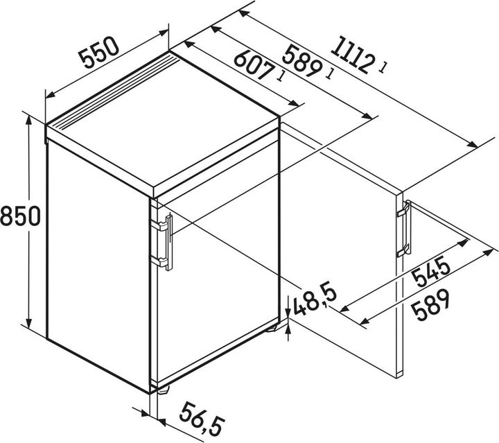 Actual product image Liebherr RC1400-20 (129 l)