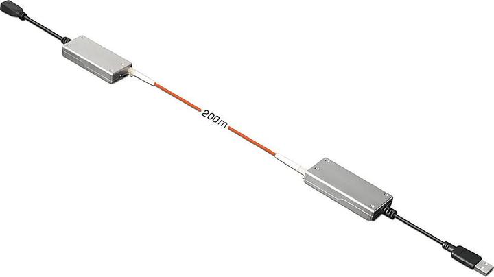 Image du produit Lindy Extender USB 2.0 MM fibre optique/fibre optique 200m multi-mode Fibre