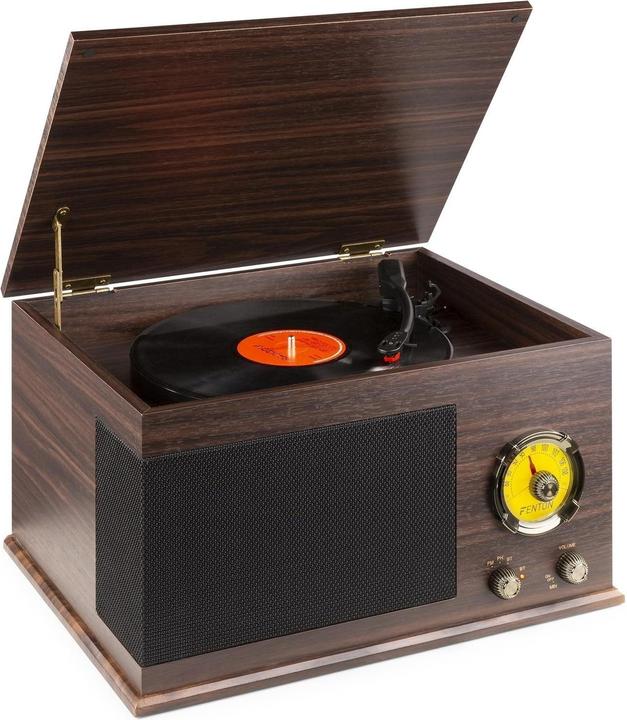 Image du produit Fenton Tourne-disque avec Bluetooth RP173 Marron foncé (Manuel)