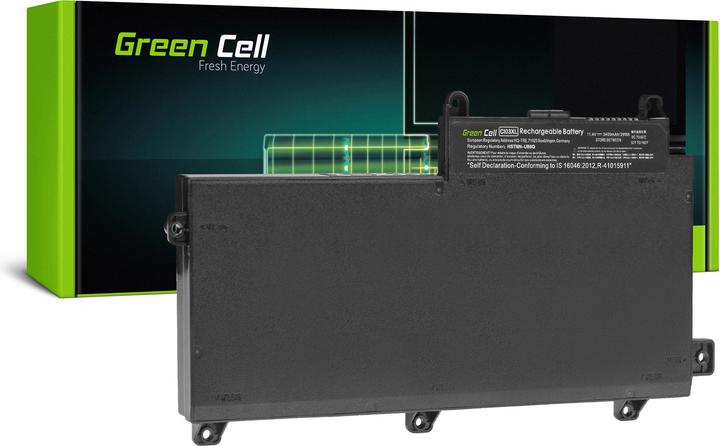 GreenCell Laptop Battery CI03XL for HP ProBook - 11.4V - 3400mAh (6 Zellen, 3400 mAh)