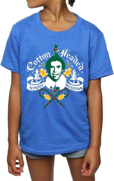 Actual product image Elf Girls Cotton Headed Ninny Muggins Cotton T-Shirt (140, 146)