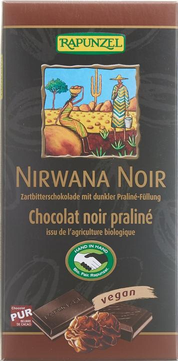 Image du produit Rapunzel Chocolat aux truffes noir NIRWANA 55% (112 g)