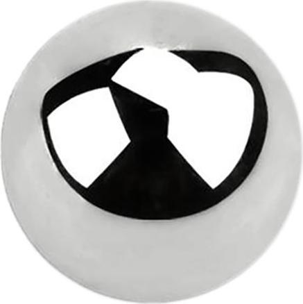 Star Piercing Kugel silber (ohne Messing, Chirurgenstahl 316L)