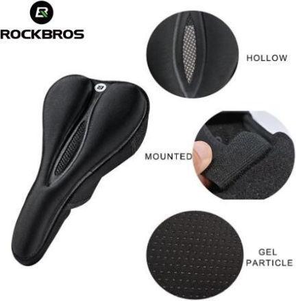 Immagine prodotto Rockbros LF047-B coprisella in gel di silicone per bicicletta taglia L - nero