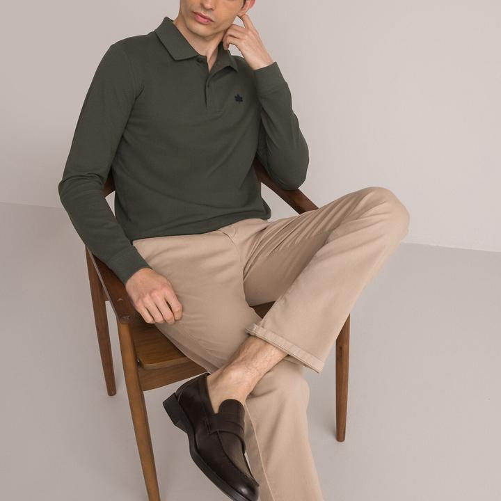 Produktbild La Redoute Collections Langärmeliges Poloshirt (3XL)