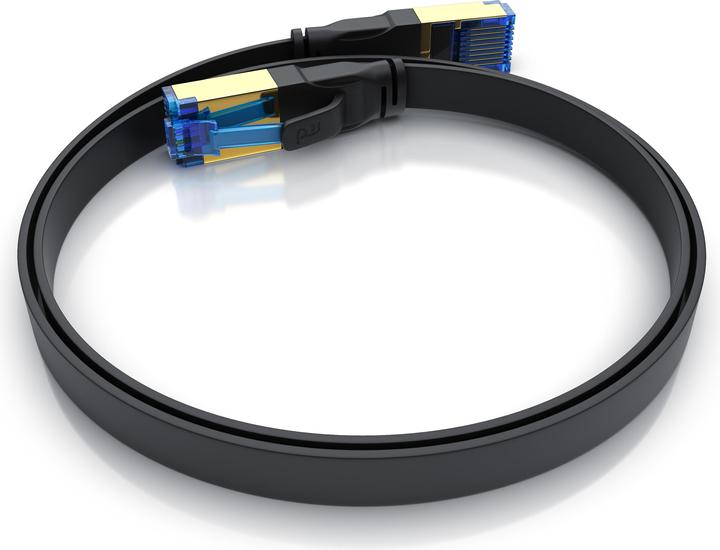 Immagine prodotto Primewire Cavo di rete CAT 8.1 piatto - cavo patch LAN cavo dati - cavo d'installazione a nastro piatto - Cat (U/FTP, CAT8.1, 0.25 m)