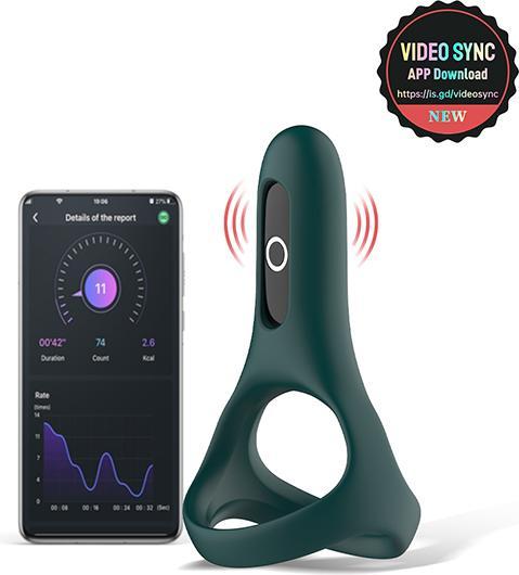 Produktbild Magic Motion Rise Smart Wearable Cockring Green (3.70 cm)