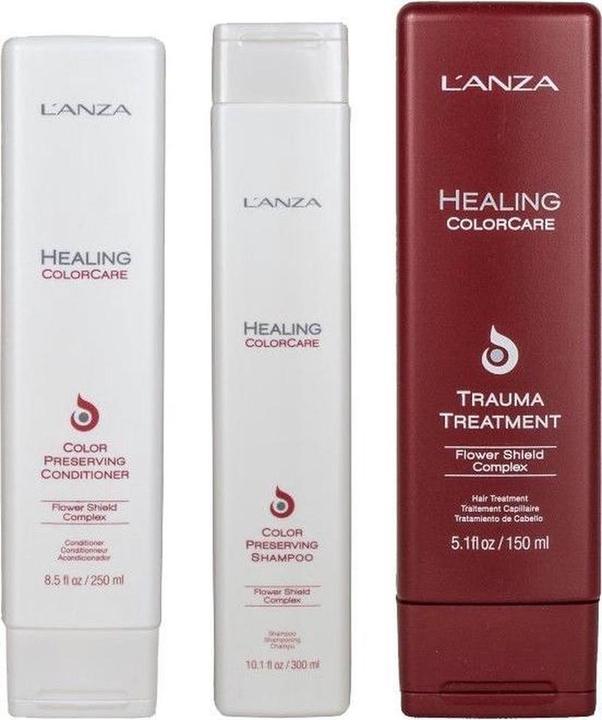L'Anza L Anza Healing ColorCare - Trio Set (Shampoo 300ml, Conditioner 250 ml & Traumabehandlung 150 ml) (Haarpflege set)