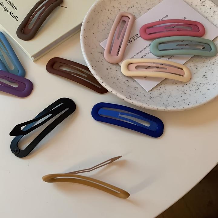 Actual product image Activity Board 20 pieces/random colour clips, matt oil sheen, cute and cool hair clips, including (20 pcs.)