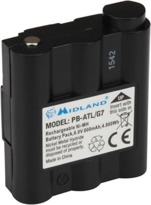 Image du produit Midland PB-ATL/G7 - Pile/accu - noir - G7 G9 - nickel-métal hydrure (NiMH) - 800 m