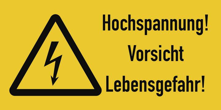 Image du produit Moravia Signes d'avertissement Haute tension! Attention, danger de mort! Plastique, 300x200 mm