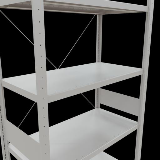 Image du produit Schulte Lagertechnik Système d'étagères de base MULTIplus330 sans boulons avec entretoise transversale