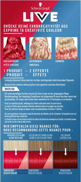 Produktbild Schwarzkopf Live Ultra Brights (92 Pillar Box Red)