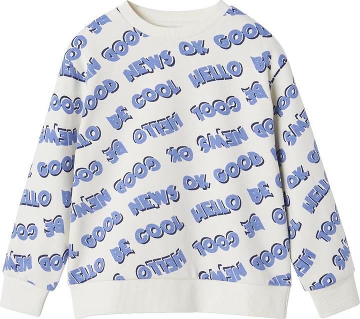 Actual product image Vertbaudet Boys' sweatshirt with XXL lettering, recycled polyester (158)